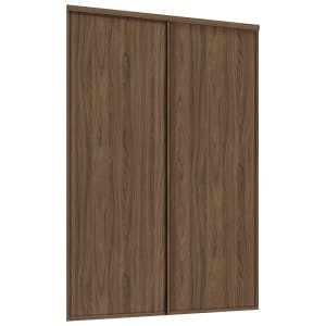 Spacepro Heritage 2 Wardrobe Door Kit Carini Walnut Framed – 2x 1 Panel Shaker -1489mm (W)