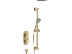 Bristan Frammento Recessed Dual Control Mixer Shower - Brushed Brass