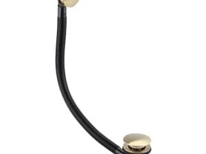 Bristan Round Clicker Bath Waste - Brushed Brass