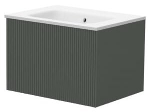 Duarti by Calypso Burford Ash Grey Vanity with Elsdon Basin - 600mm