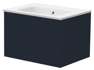 Duarti by Calypso Burford Navy Blue Vanity with Elsdon Basin - 600mm