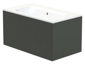 Duarti by Calypso Burford Ash Grey Vanity with Elsdon Basin - 800mm
