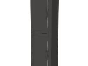 Duarti by Calypso Kentchurch Strata Grey Wall Hung Tower with Chrome Handles - 340mm