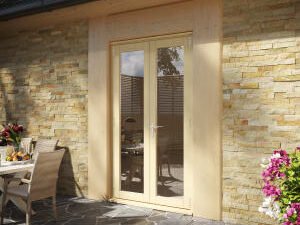 Rohden Unfinished External French Doorset - 1.2m