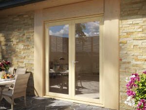Rohden Unfinished External French Doorset - 1.8m