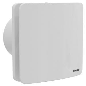 Sensio Rubi White Wall Ventilation Fan with Aquilo Ventilation Ducting Kit – ø100mm