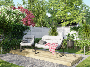 Power Timber Decking Kit No Handrails - 1.2 x 3.6m