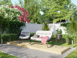 Power Timber Decking Kit No Handrails - 1.2 x 4.2m