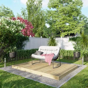 Power Timber Decking Kit No Handrails – 1.8 x 2.4m