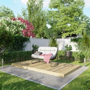 Power Timber Decking Kit No Handrails – 1.8 x 3m
