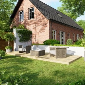 Power Timber Decking Kit No Handrails – 2.4 x 6m
