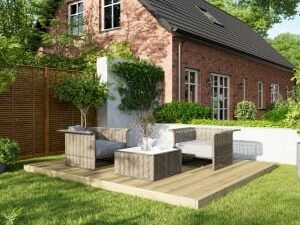 Power Timber Decking Kit No Handrails - 3 x 3.6m
