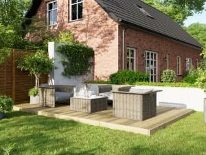Power Timber Decking Kit No Handrails - 3 x 4.8m