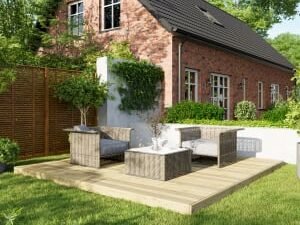 Power Timber Decking Kit No Handrails - 3.6 x 3.6m