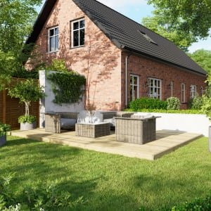 Power Timber Decking Kit No Handrails – 3.6 x 5.4m