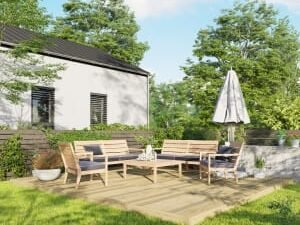 Power Timber Decking Kit No Handrails - 4.2 x 4.8m