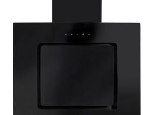 CDA EVA60BL 60cm Angled Chimney Cooker Hood - Black