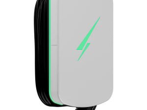 Hypervolt Home 3 Pro 7kW UltraWhite Tethered Lead Smart & Solar EV Charger - 7.5m