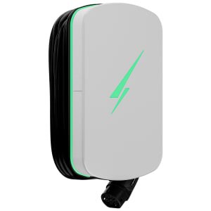 Hypervolt Home 3 Pro 7kW UltraWhite Tethered Lead Smart & Solar EV Charger – 10m