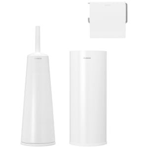 Brabantia ReNew Toilet Accessory Set of 3 – Matt White