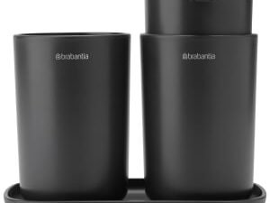 Brabantia ReNew Bathroom Accessory Set of 3 - Dark Grey