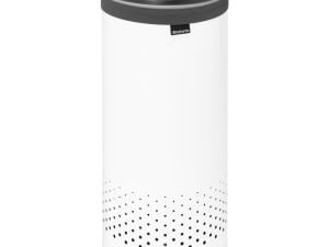 Brabantia White Laundry Bin - 35L