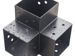 Wickes Pergola Black 3-way Corner Connector - for 90mm Pergola Posts