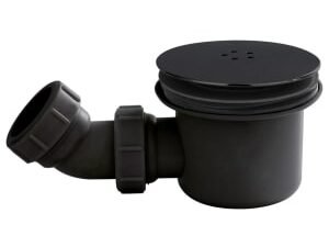 Nuie Fast Flow Black Shower Waste - 99mm