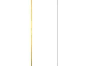Nexa By Merlyn 8mm Brushed Brass Frameless Fixed Square Panel Bath Screen - 1500 x 800mm