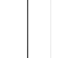 Nexa By Merlyn 8mm Black Frameless Wet Room Shower Screen Only - 2000 x 400mm