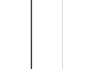 Nexa By Merlyn 8mm Black Frameless Wet Room Shower Screen Only - 2000 x 600mm