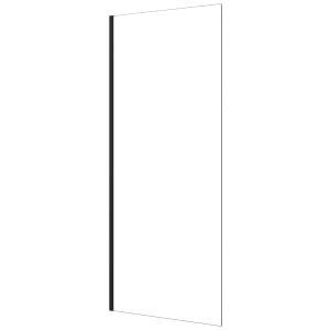 Nexa By Merlyn 8mm Black Frameless Wet Room Shower Screen Only – 2000 x 600mm