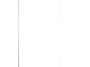 Nexa By Merlyn 8mm Chrome Frameless Wet Room Shower Screen with 1m Bracing Bar - 2015 x 760mm