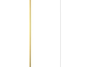 Nexa By Merlyn 8mm Brushed Brass Frameless Wet Room Shower Screen Only - 2000 x 400mm