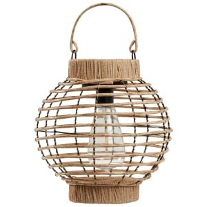 Smart Solar Faux Rattan Terra Lantern