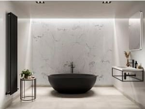 Multipanel Linda Barker Unlipped Onyx Marble Shower Panel - 2400 x 598 x 11mm