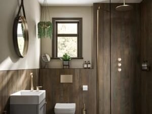 Multipanel Linda Barker Unlipped Salvaged Plank Elm Shower Panel - 2400 x 1200 x 11mm