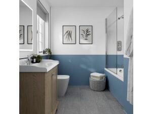Multipanel Pure Hydrolock Misty Blue Shower Panel - 2400 x 1200 x 11mm