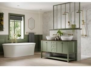 Multipanel Pure Unlipped White Terrazzo Shower Panel - 2400 x 1200 x 11mm