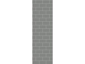 Multipanel Hydrolock Dust Grey Metro Tile Effect Shower Panel - 2400 x 598 x 11mm