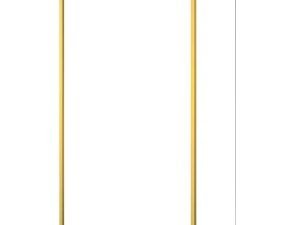 Nexa By Merlyn 8mm Brushed Brass Swivel Wet Room Shower Panel Only - 2000 x 300mm