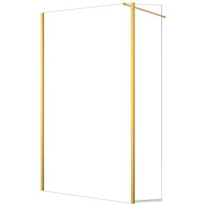 Nexa By Merlyn 8mm Brushed Brass Swivel Wet Room Shower Panel Only – 2000 x 300mm