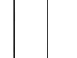 Nexa By Merlyn 8mm Black Framed Wet Room Shower Screen with 1m Bracing Bar - 2015 x 1000mm