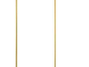 Nexa By Merlyn 8mm Brushed Brass Framed Wet Room Shower Screen with 1m Bracing Bar - 2015 x 1200mm