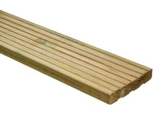 Wickes Pro Timber Deck Board - 27 x 144 x 3600mm