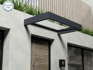 Palram Sophia Grey Door Canopy - 950 x 1600mm