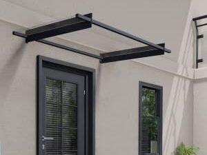 Palram Nancy Grey Door Canopy - 940 x 1505mm