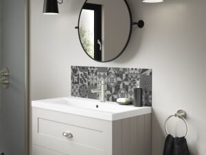 Mermaid Abruzzo Alloy Bathroom Splashback - 800 x 250mm