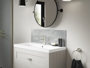 Mermaid Caliza Alloy Bathroom Splashback - 800 x 250mm