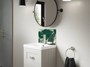 Mermaid Lush Bermuda Blue Alloy Bathroom Splashback - 400 x 250mm